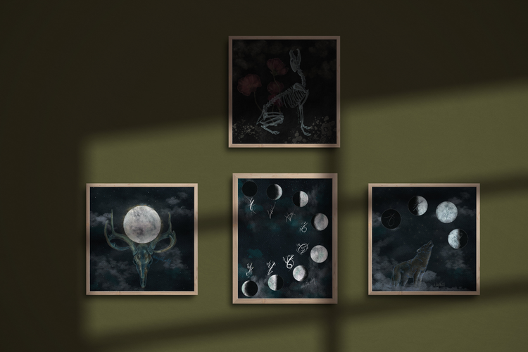Selenophile Moon Prints