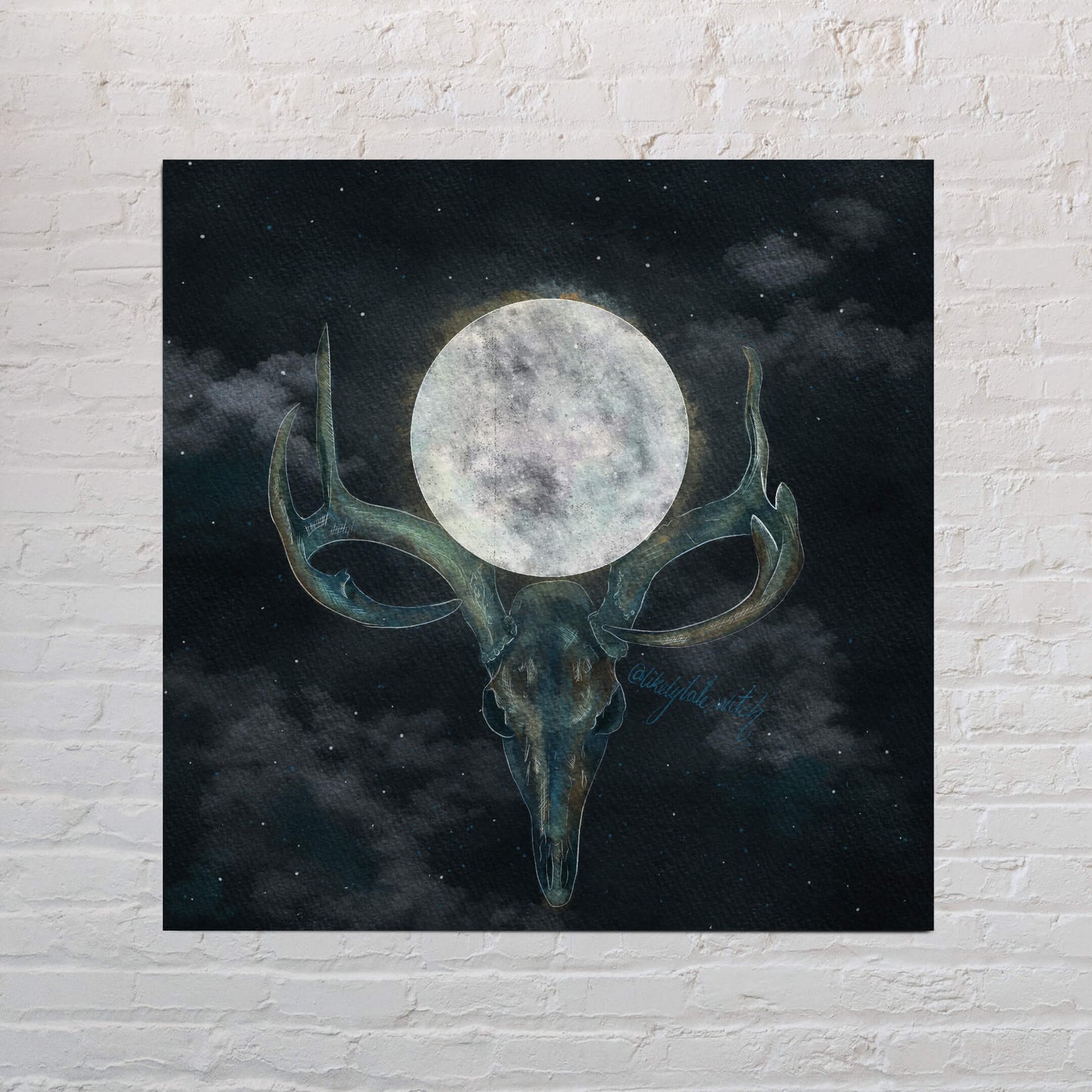 Full Buck Moon Art Print-Likely Tale Prints