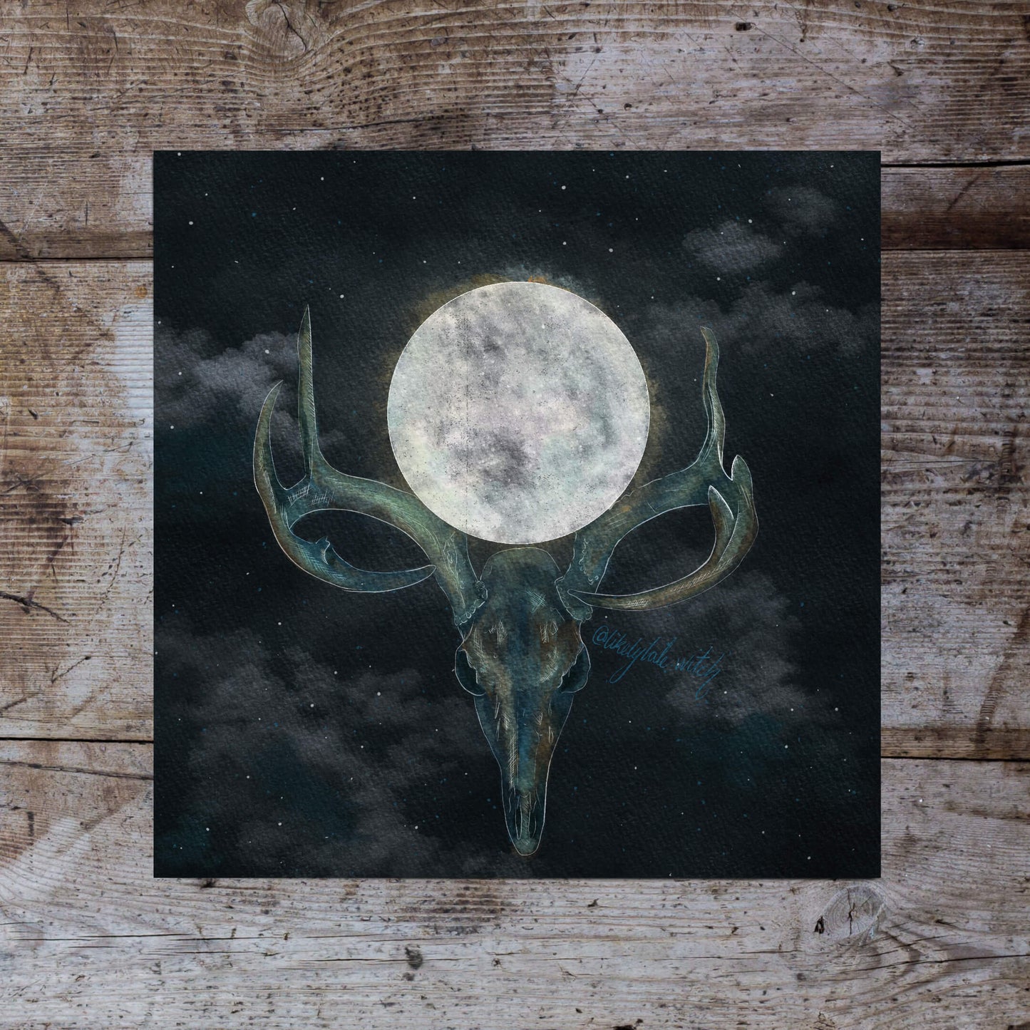 Full Buck Moon Art Print-Likely Tale Prints