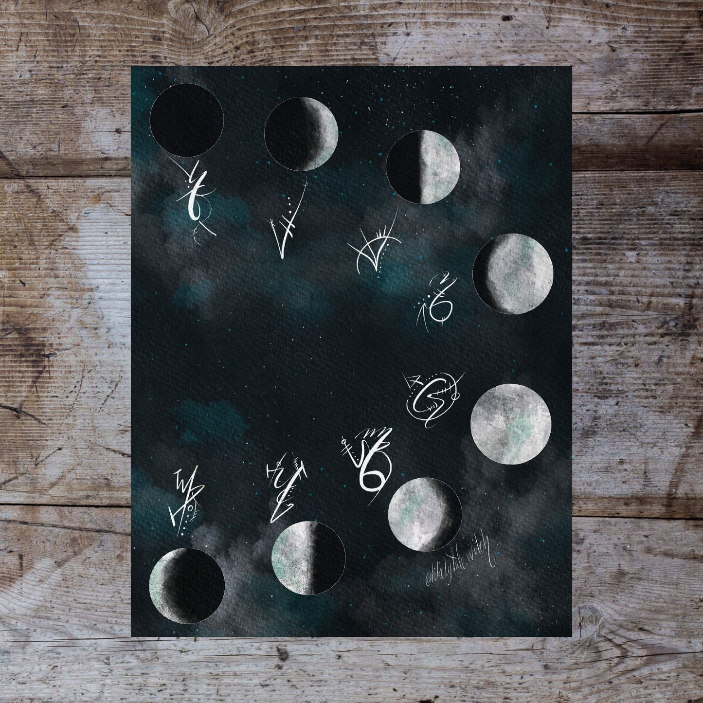 Moon Phase Sigil Print-Likely Tale Prints