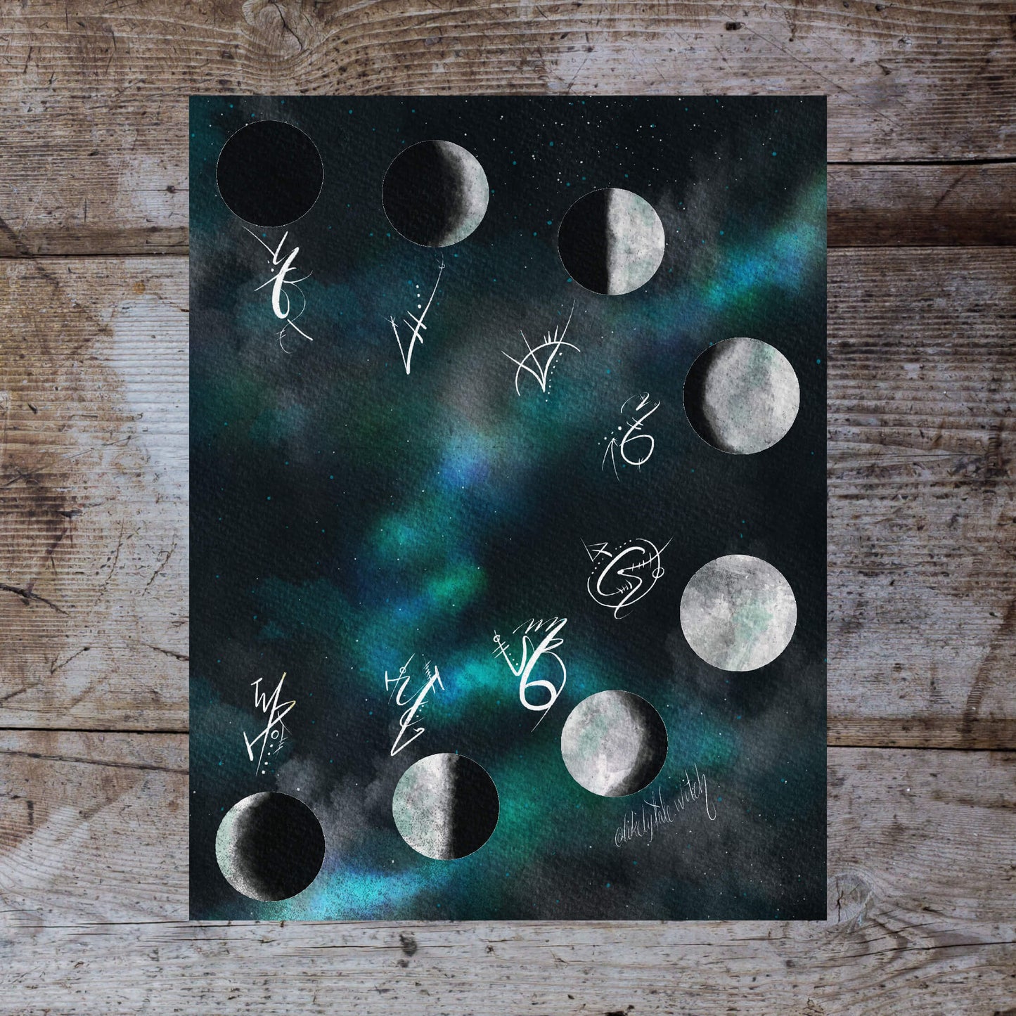 Moon Phase Sigil Print-Likely Tale Prints