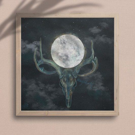 Full Buck Moon Art Print-Likely Tale Prints