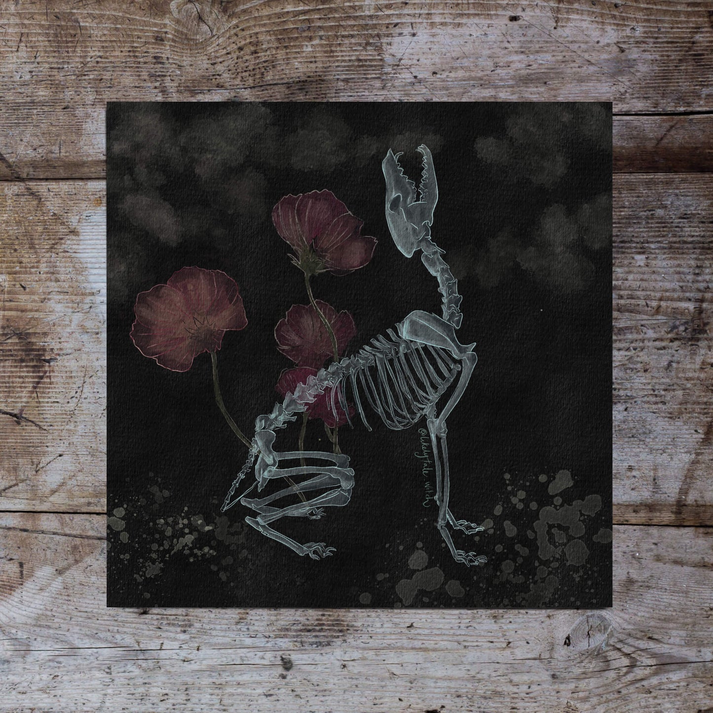 Wolf Bones Art Print-Likely Tale Prints