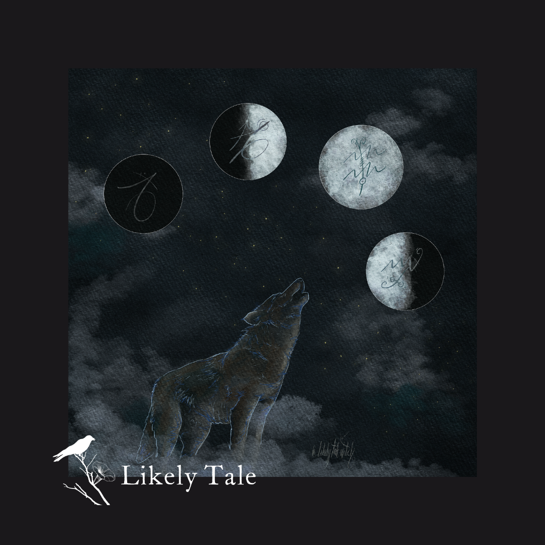 Wolf Moon Sigil Print-Likely Tale Prints
